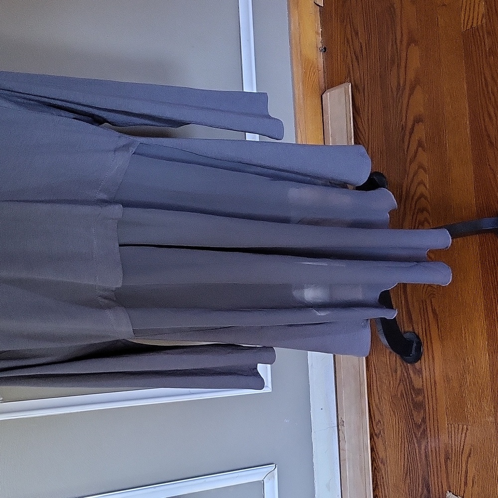 Notations Women's Gray Long Sleeve Top Sheer Back Size Medium - Picture 6 of 10